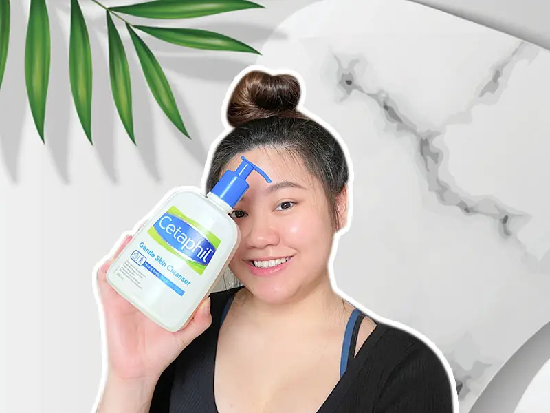 valerie-holding-cetaphil-gentle-skin-cleanser