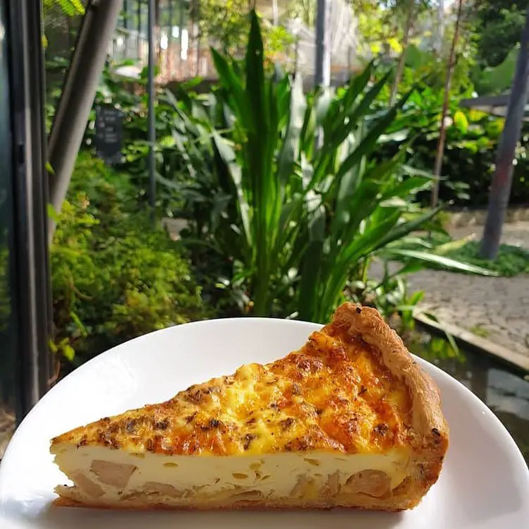 Chicken Ham Quiche in book barter cafe in cyberjaya