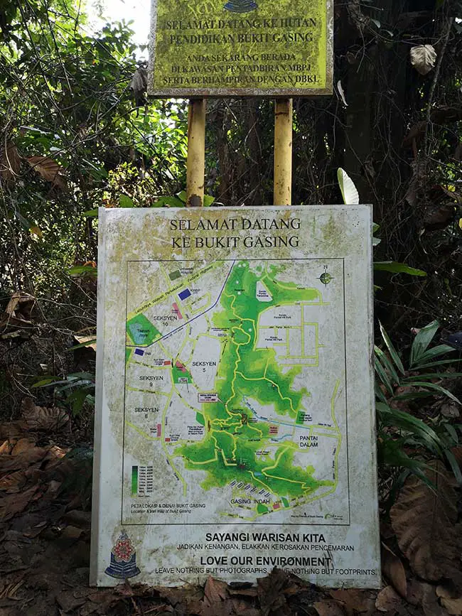bukit gasing trail map