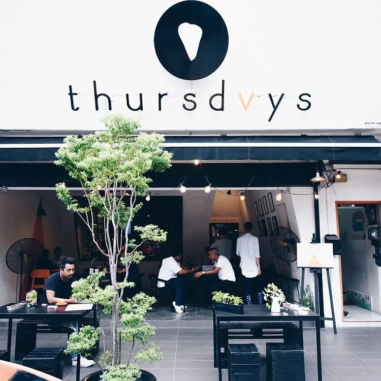 facade of the ttdi cafe called thursdvys