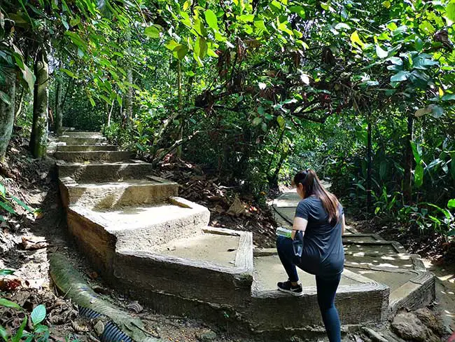 paved platform near the taman rimba bukit kerinchi