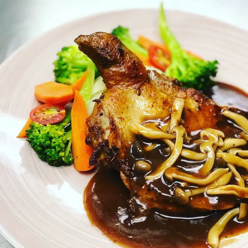 salty chicken chop served in soo scrumptious cafe ttdi