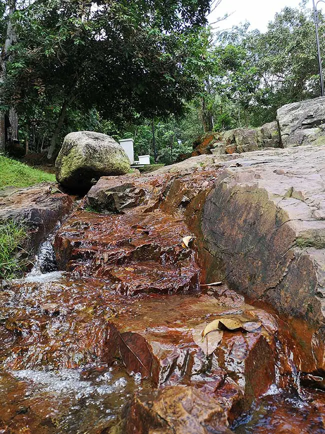 small stream flowing down