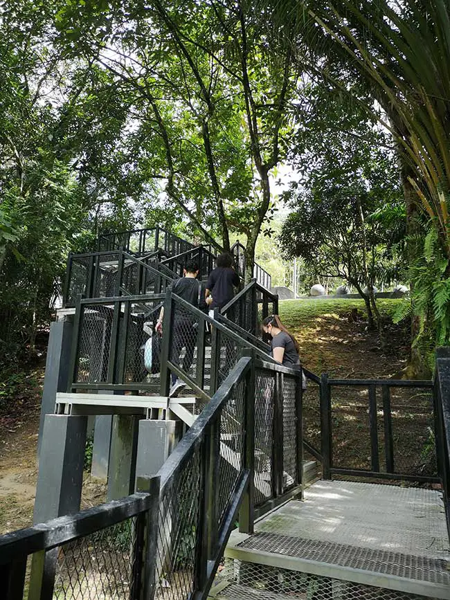 steel stairs heading up