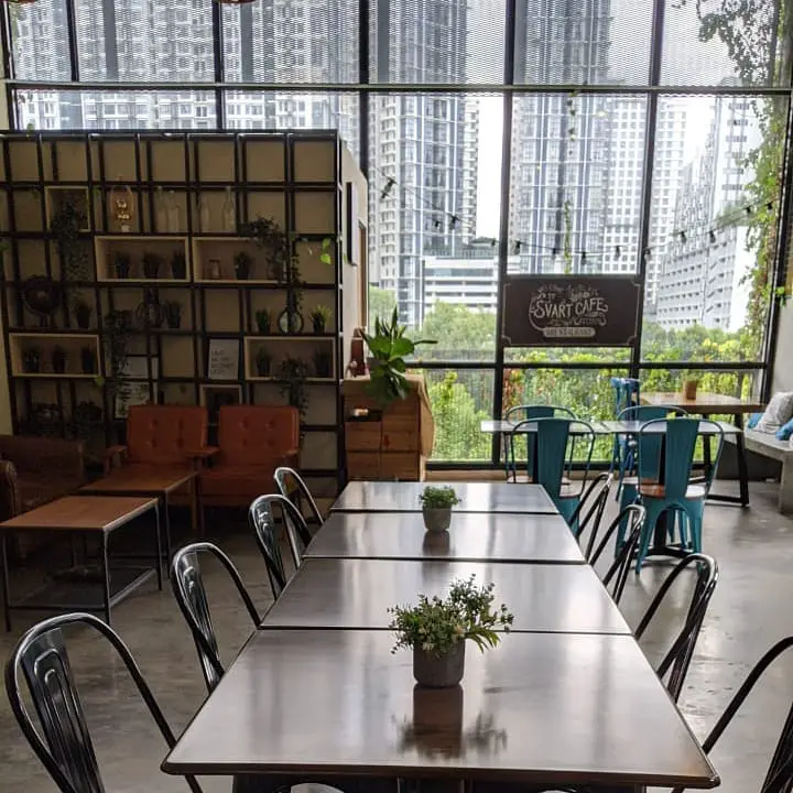 table view of svart cafe in cyberjaya