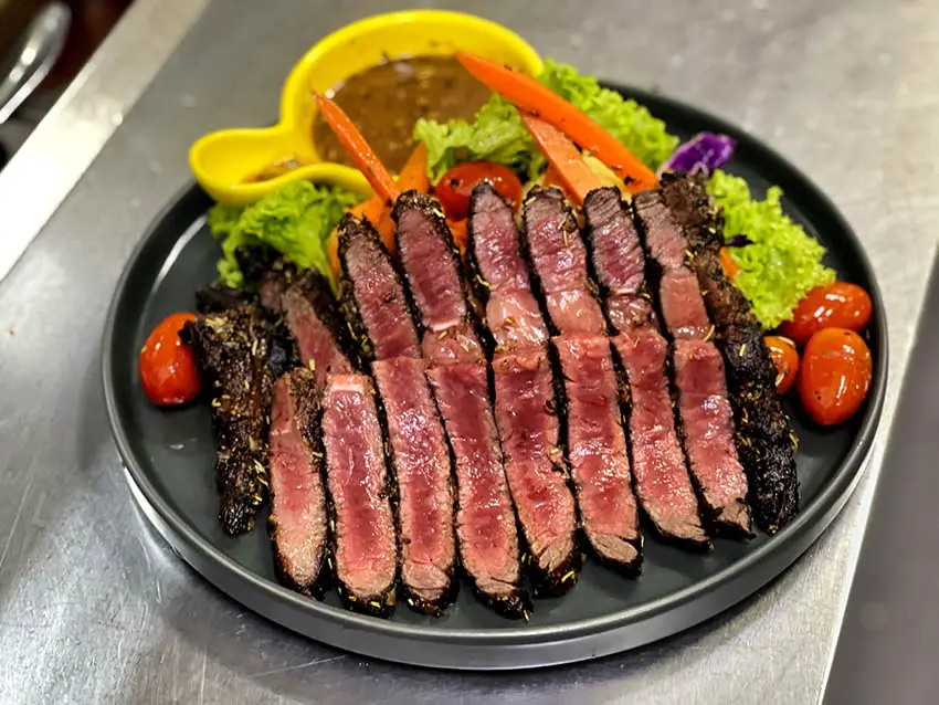 beef cut served in a bukit jalil cafe