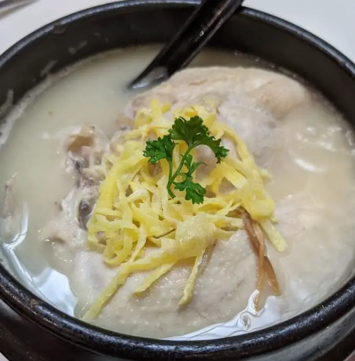 chicken ginseng soup by seoul yummy is one of their most famous dish in the menu