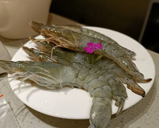 decent size of prawns in hai di lao