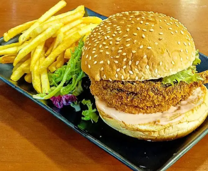 delicious burger set of blooming sprouts located in bugis
