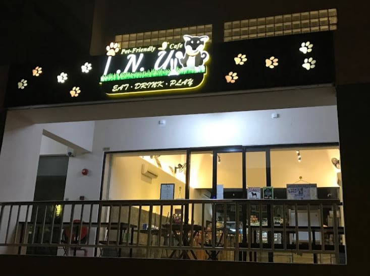 exterior of inu dog cafe singapore