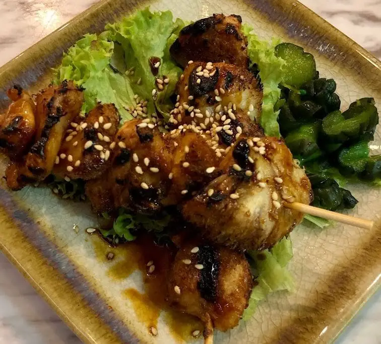 fake grilled meat in teng bespoke is a delightful dish among vegetarian in bugis