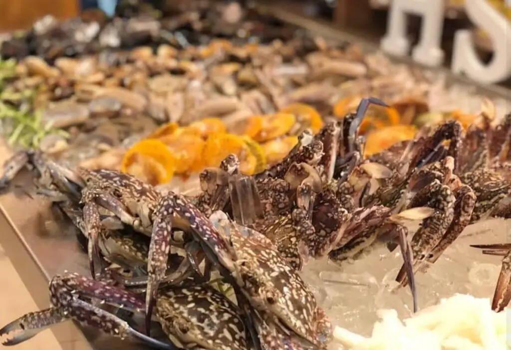 fresh crab served for cameron highland steamboat