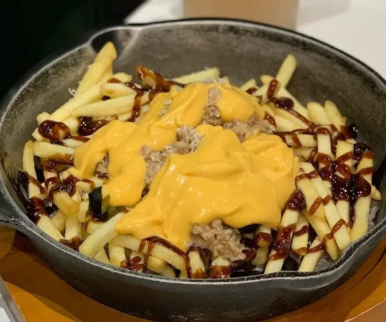 loaded fries with heavy cheese sauce only in chir chir bugis