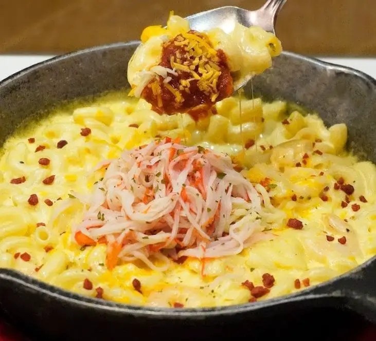 loaded mac and cheese bugis korean food in chir chir