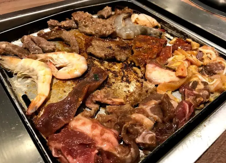 loaded meat platter bugis korean food in seoul garden