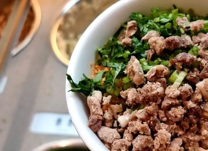 meat bowl in hai di lao bugis hotpot