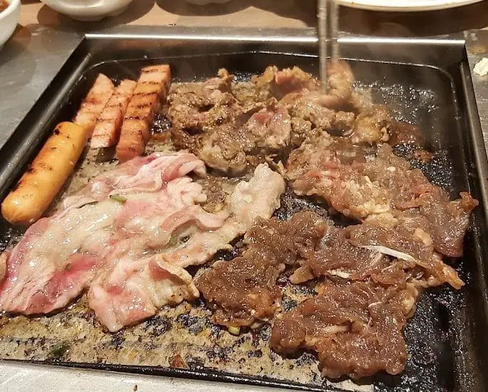 meat grilling in seoul garden bugis korean food restaurant