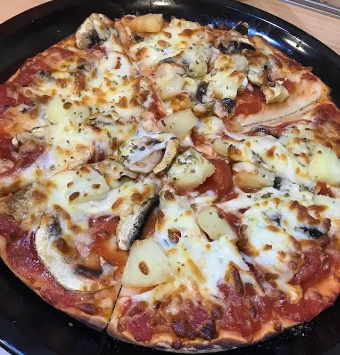 mushroom pizza is a great choice in blooming sprout