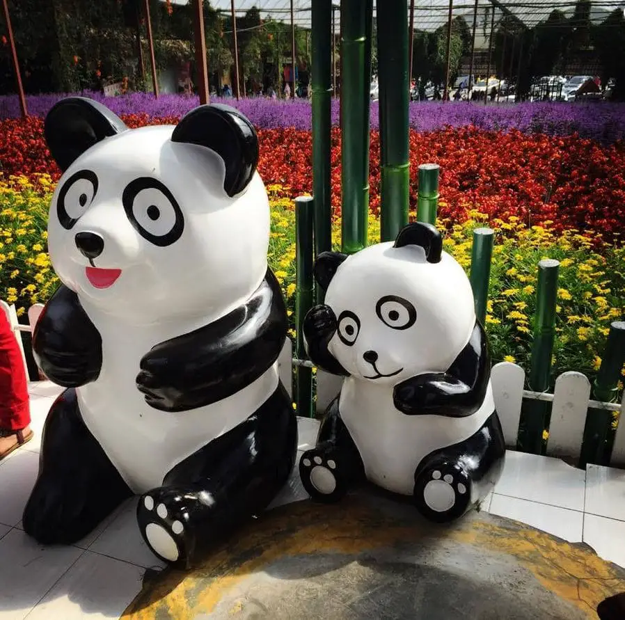 panda statues