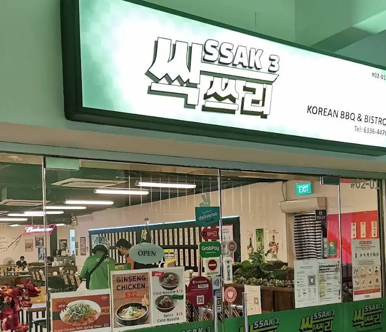 ssak3 bugis korean food restaurant facade