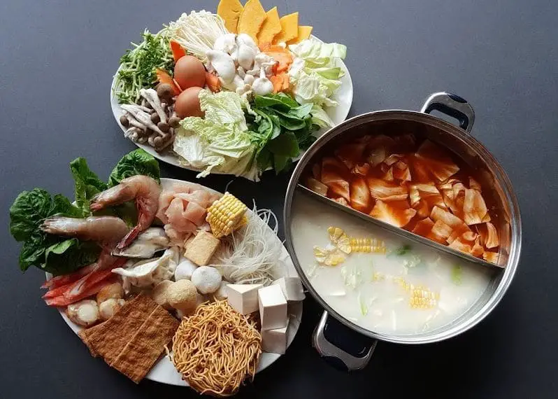 steamboat set served in misokimchi in cameron highlands
