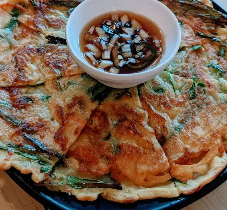 tasty chives pancake in daebak bugis