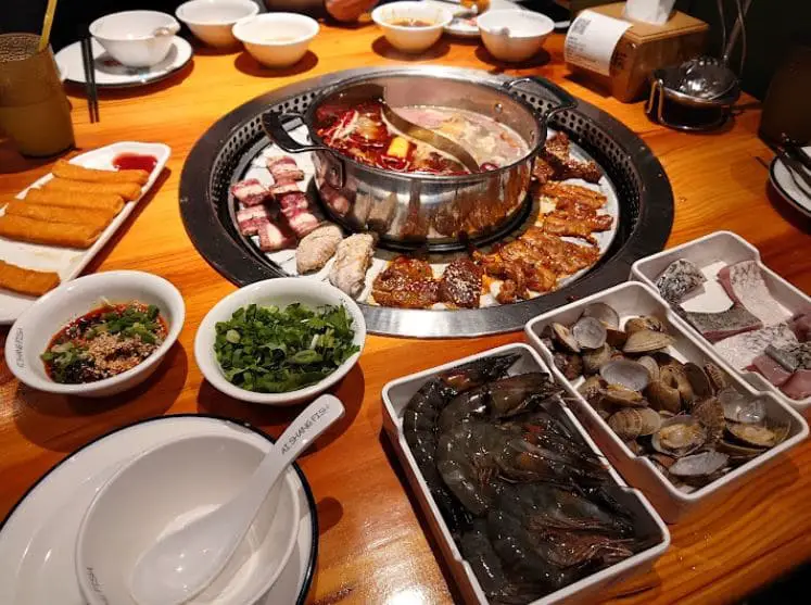 the food of ai shang fish hotpot in bugis