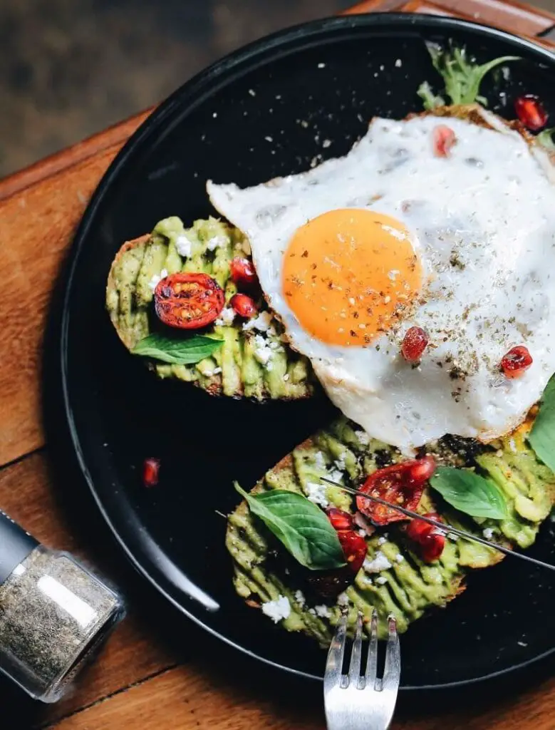 breakfast eggs and avocado by vcr cafe in bukit bintang