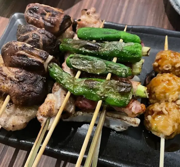 grilled yakitory served at izakaya hikari bugis