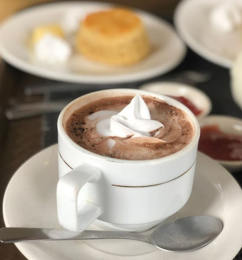 signature hot chocolate of lords cafe in cameron highlands