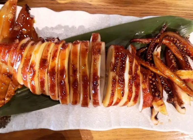 whole grilled squid is a must try bugis japanese food in en sushi