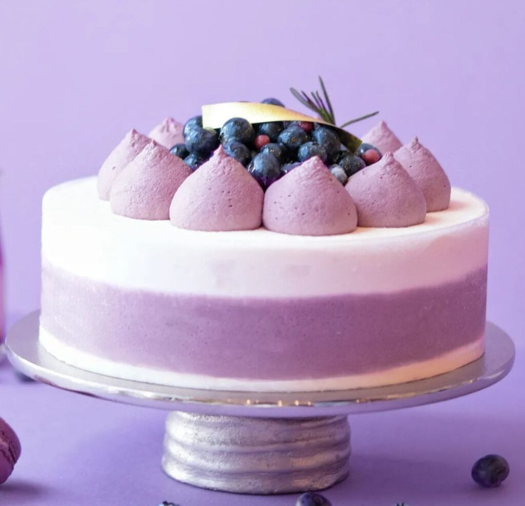 blueberry yogurt cake by paris baguette bugis cake shop