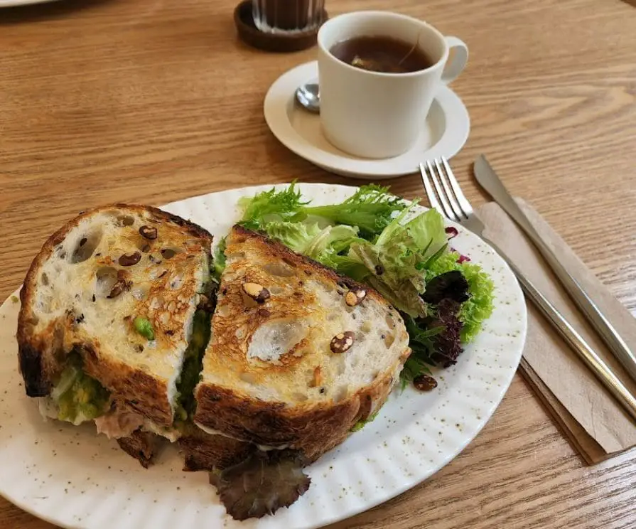 breakfast toast by 3 year old cafe