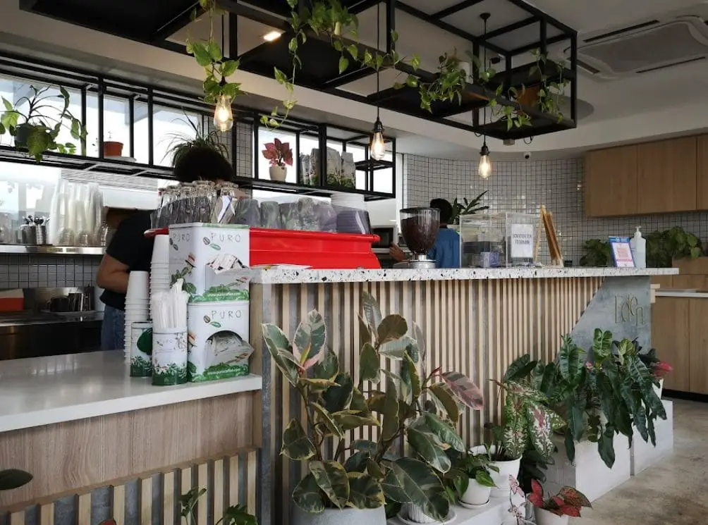 counter of eden cafe in bukit bintang