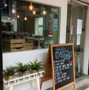 facade of fluff bakery shop in bugis