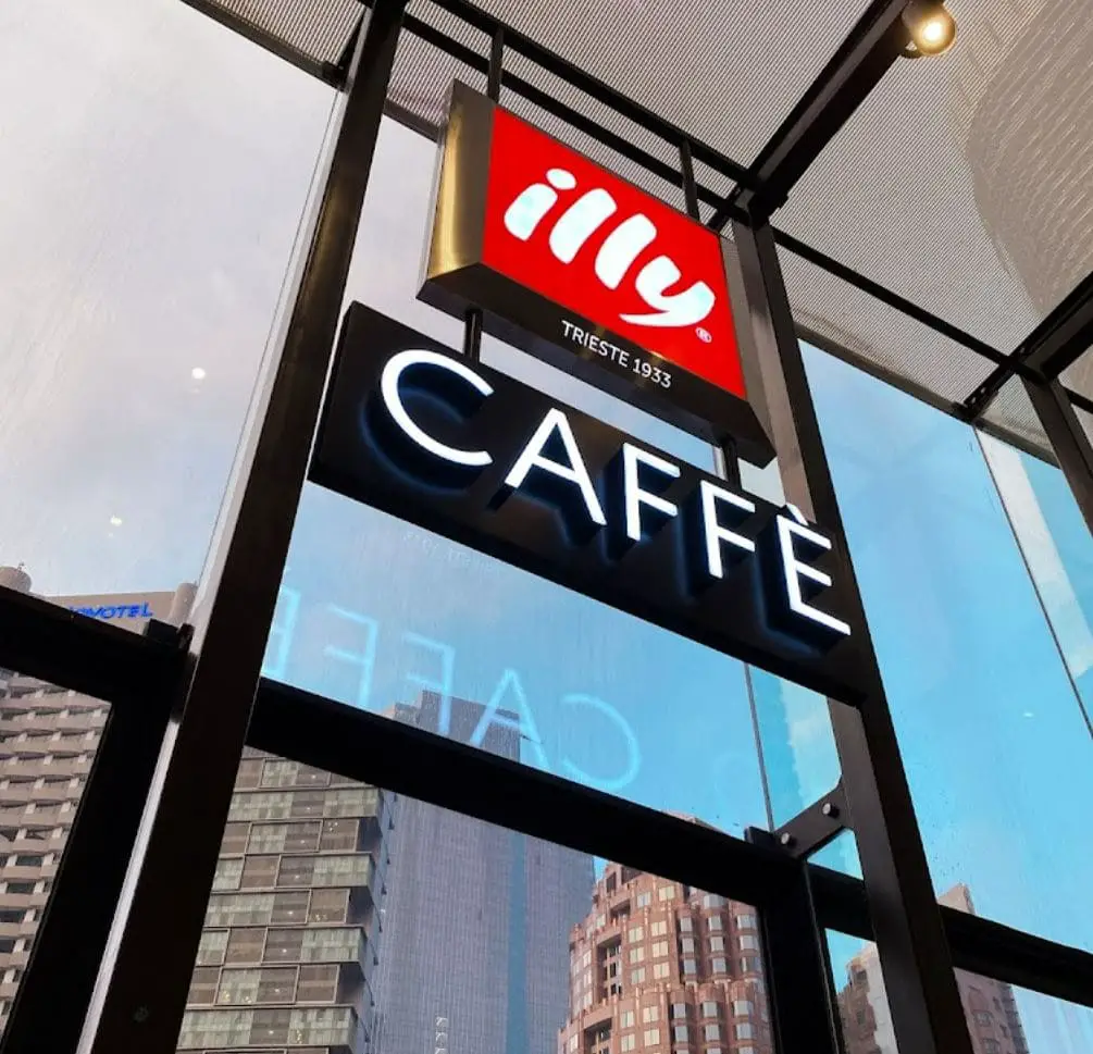 illy caffe pavilion bukit bintang sign