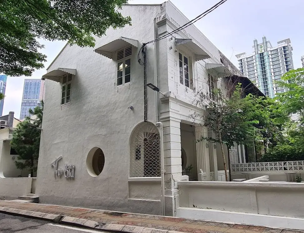 outside view of 3 year old cafe in bukit bintang