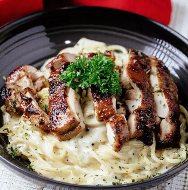 seared chicken chop pasta by don western and grill cafe in penang