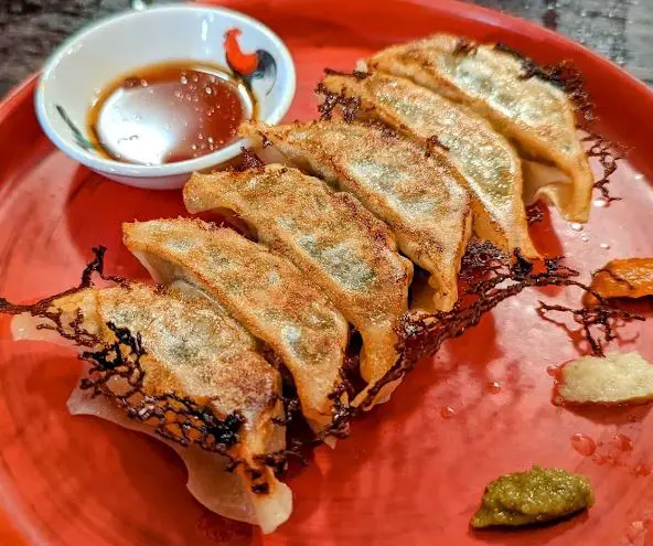 gyoza served at torasho near tanjong pagar