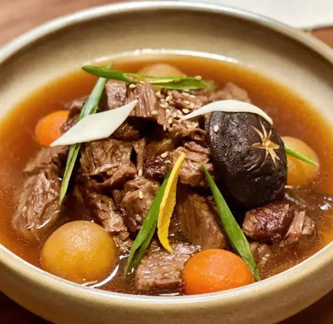 korean beef soup at anju tanjong pagar