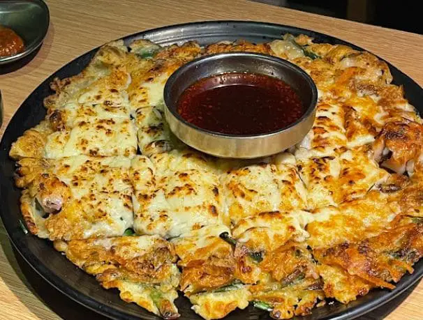 korean pancake at o bba bbq near tanjong pagar