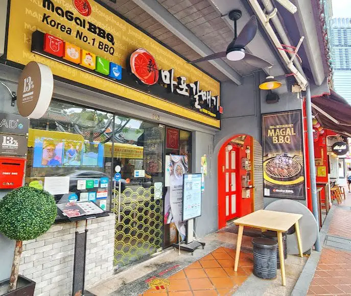 magal bbq korean food restaurant in telok ayer