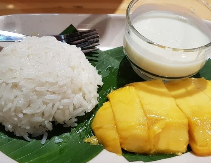 mango sticky rice is a must have thai food in Krung Thep Thai Restaurant at georgetown penang