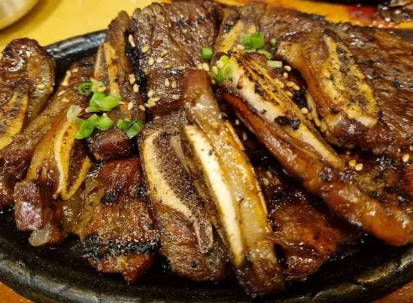 short ribs cooked and served in sbcd korean tofu house in tanjong pagar