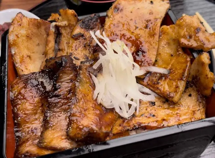 tasty pork cutlet bowl at aburi en