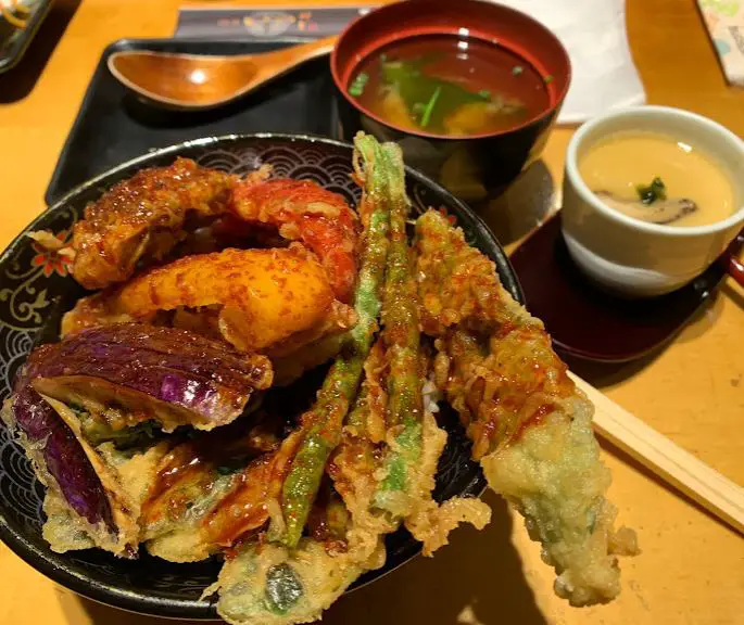 tempura set at tendon ginza itsuki tanjong pagar