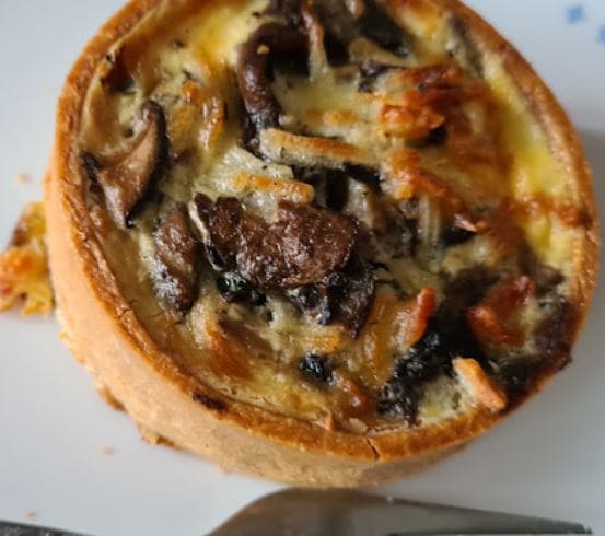 mushroom tart by chocolat n spice