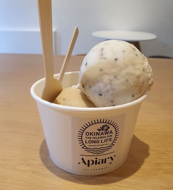 okinawa ice cream specialty of apiary