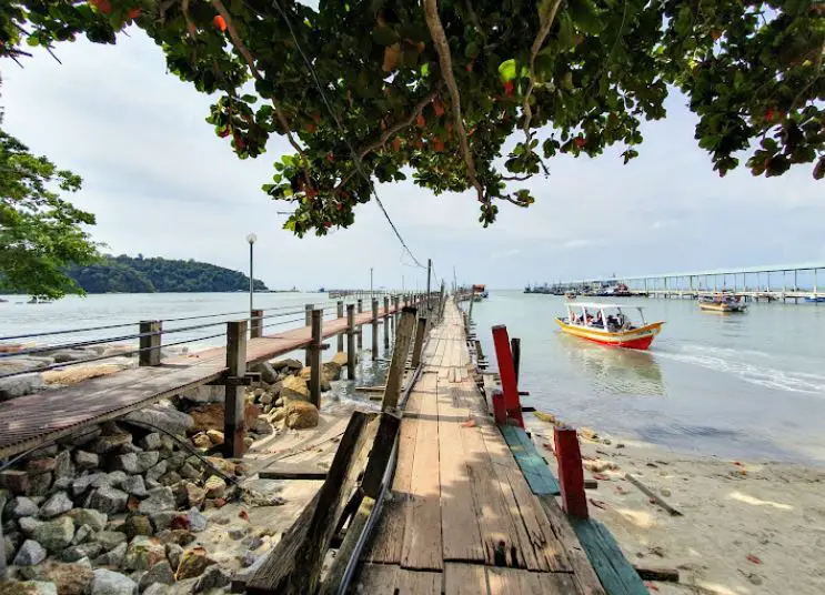 wooden pier facing the sea