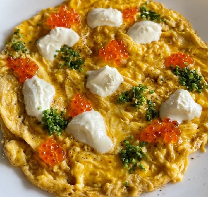fish egg omelette at ALTA Café Bangsar